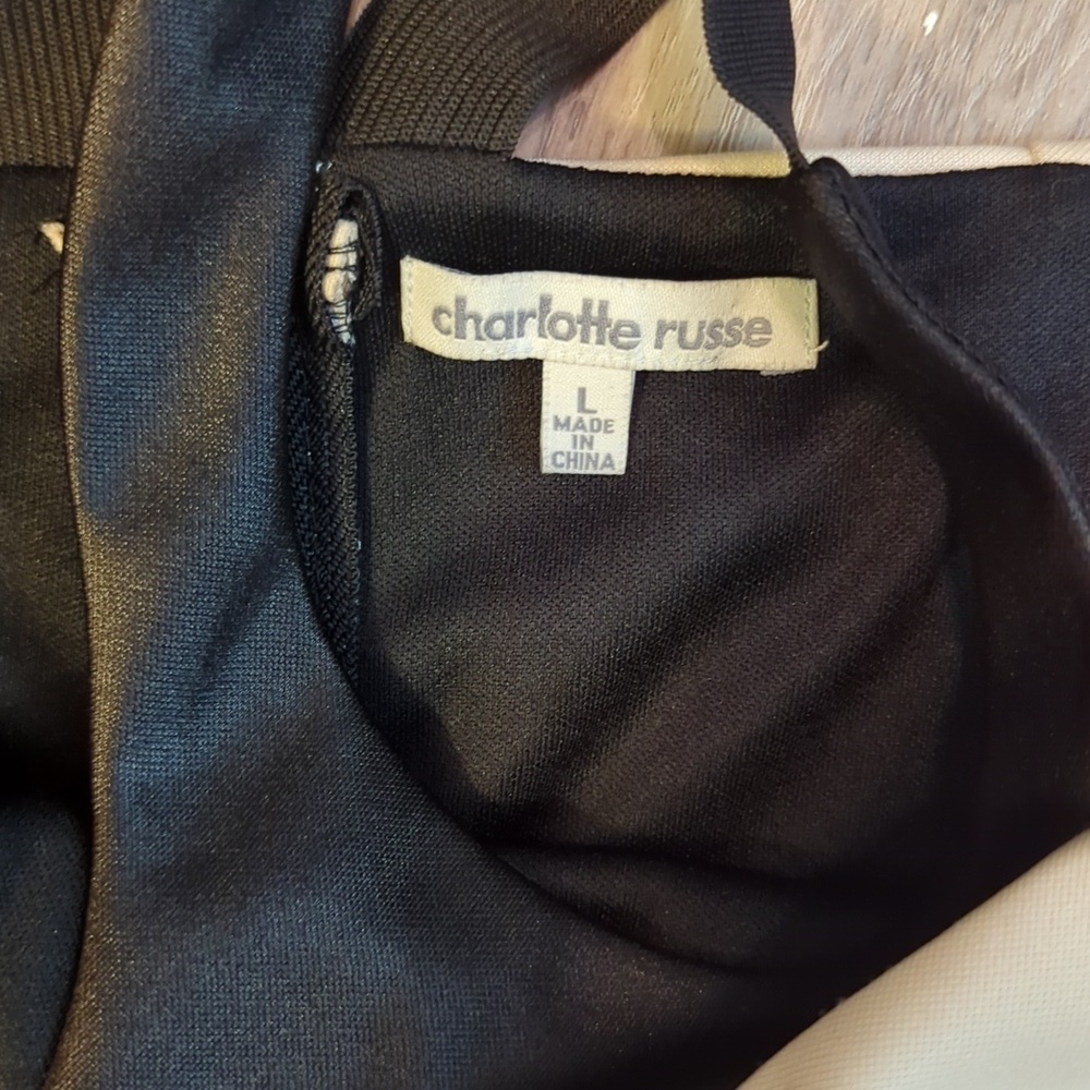 Charlotte Russe Black and Cream Dress - Picture 2 of 5